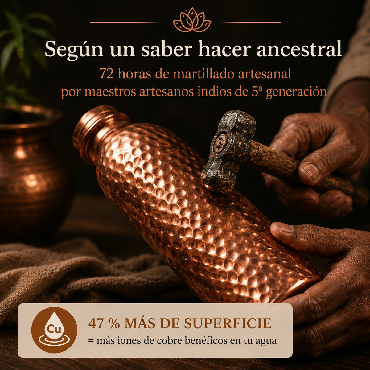 Botella de agua Alma Cobre™